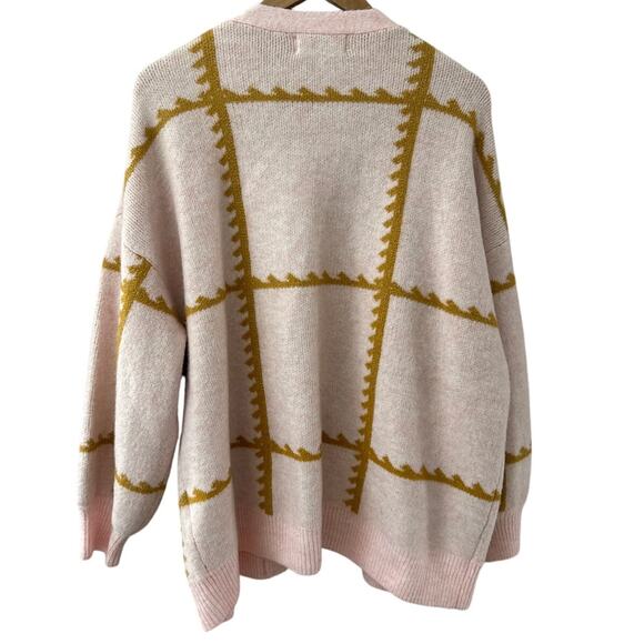 Anthropologie Catherine Floral Shine Cardigan Pink Size One Size - Picture 5 of 12